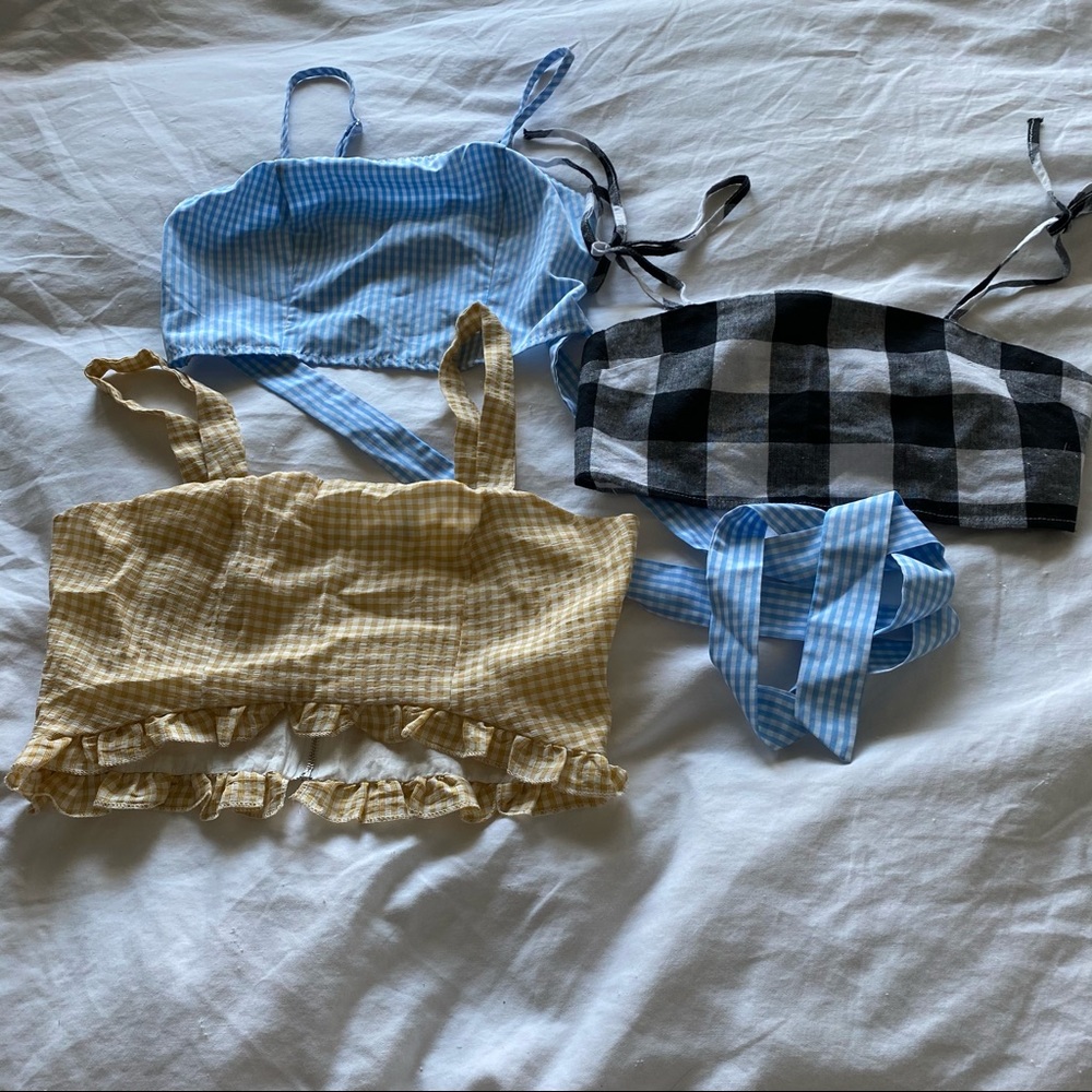 Zaful gingham set bundle